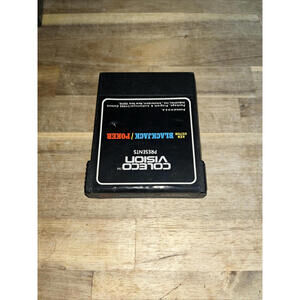 Colecovision Ken Uston Blackjack Poker 1982 Game Cartridge Tested WORKS